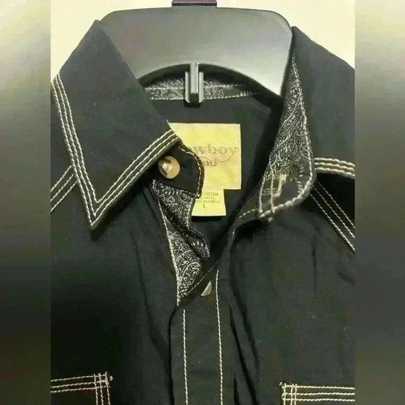 Cowboy Legend Boys Button Down Shirt, long Sleeves Size Large A0038 - Picture 4 of 6